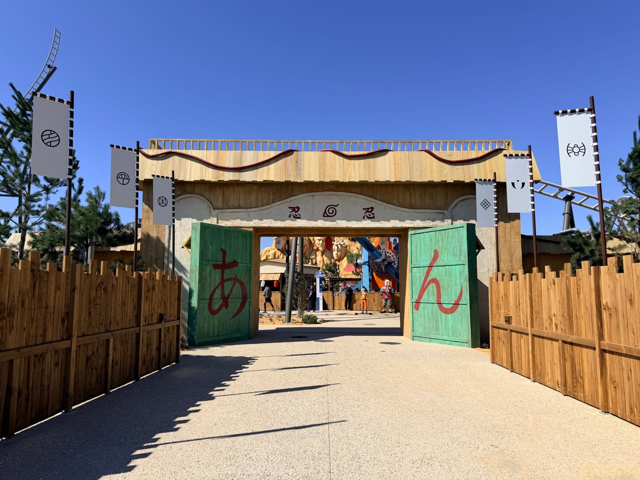 La porte d'entrée emblématique du Konoha Land, fruit de 4 ans de travail